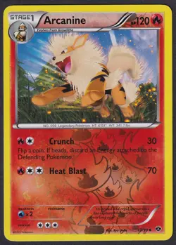 Pokemon Arcanine 13/99 Reverse Holo Next Destinies - Image 1