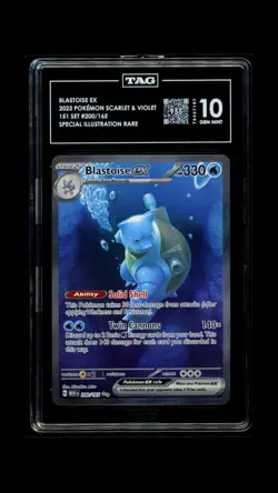 Pokemon Blastoise ex TAG GEM MINT 10 200/165 Scarlet & Violet 151 Special Illus… - Image 1