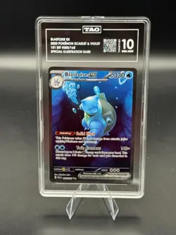 Pokemon Blastoise ex TAG GEM MINT 10 200/165 Scarlet & Violet 151 Special Illus… - Image 3