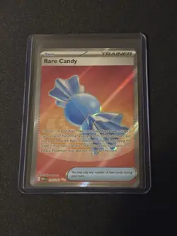 Rare Candy 175/132 Me01: Mega Evolution Full Art Holo Pokemon TCG - Image 1