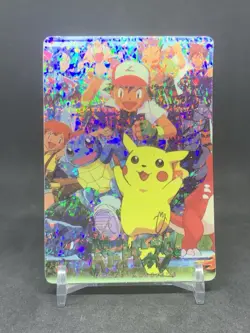 Pokemon Pocket Monsters Vintage Vending Prism Sticker Card #91 Pikachu & Friends - Image 1