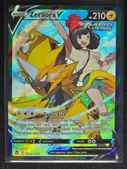 Zeraora V TG16/TG30 (Trainer Gallery) Silver Tempest Near Mint - Image 1