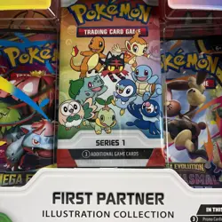 POKEMON FIRST PARTNER ILLUSTRATION COLLECTION SERIES 1 BOX NEW FACTORY SEALED - Image 2