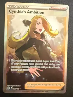 Cynthia’s Ambition 169/172 - Pokemon Brilliant Stars - Full Art Ultra Rare - NM - Image 1