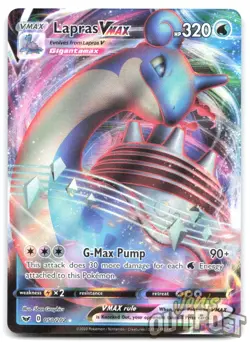 Lapras VMAX 050/202 Holo VMAX Rare Sword & Shield Pokemon NM - Image 1