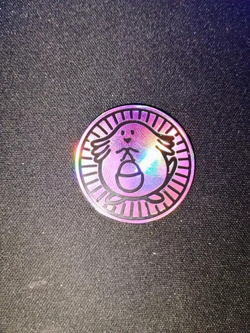 POKEMON CHANSEY PINK MIRROR HOLO COIN - Image 1