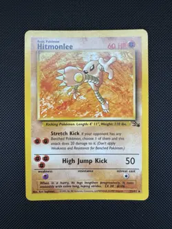 Pokemon TCG Hitmonlee 22/62 Fossil 1999 Vintage - Image 1