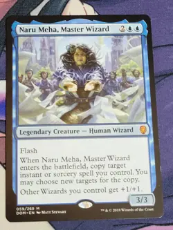 C4133 MAGIC MTG DOMINARIA NARU MEHA, MASTER WIZARD #059 LP MYTHIC - Image 1