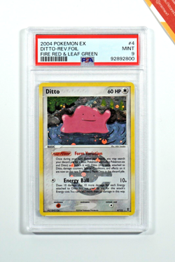 Pokemon PSA 9 Ditto #4 Reverse Foil EX FireRed & LeafGreen 2004 English - Image 1