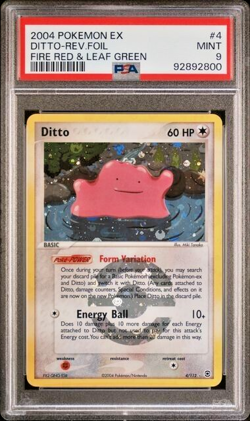 Pokemon PSA 9 Ditto #4 Reverse Foil EX FireRed & LeafGreen 2004 English - Image 2