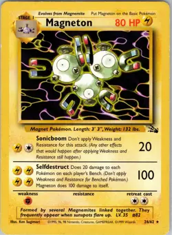 Magneton 26/62 Rare Fossil Unlimited LP - Image 1