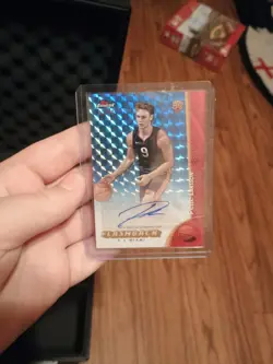 Pelle Larsson 2024-25 Topps Finest Flashback Auto RC Blue X-Fractor /99 Heat - Image 1