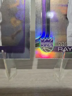 2025 Topps Chrome Basketball Lot Maxime Raynaud RC 293 Refractor X Fractor Base - Image 5