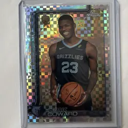 2025 Topps Chrome Cedric Coward X Fractor Refractor RC Grizzlies Rookie #261 - Image 1