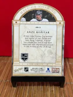 2023-24 SkyBox E-X 2000 Hall or Nothing Anze Kopitar Los Angeles Kings #HN-3 - Image 2
