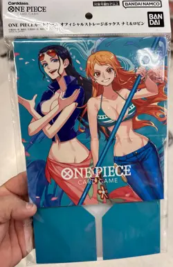 Bandai One Piece TCG Card Game Storage Box ( Nami & Nico Robin ) - Image 1