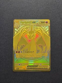 Mega Charizard Y EX No. 294/217 Ascended Heroes Pokemon Card Gold - Image 3