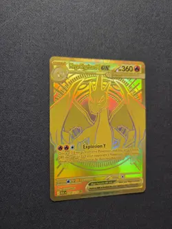 Mega Charizard Y EX No. 294/217 Ascended Heroes Pokemon Card Gold - Image 4