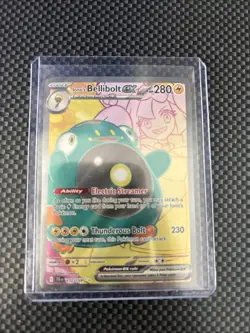 Pokemon TCG Iono's Bellibolt EX Journey Together Ultra Rare Holo Card 183/159 - Image 1