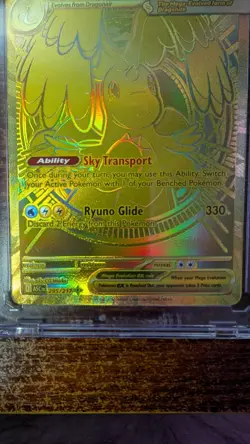 Pokemon Mega Dragonite EX Full Art Holo 370 HP Card 295/217 English - Image 4
