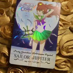 JUPITER Sailor Moon CRYSTAL MOON edition Goddess Beauty Anime Foil Girl Card - Image 1