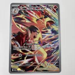 Pokemon TCG Destined Rivals Ethan's Typhlosion Illustration Rare Card 190/182 - Image 1