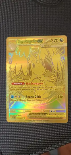 Pokemon TCG Mega Dragonite EX Full Art Holo Stage 2 #295/217 Single Card - Image 1