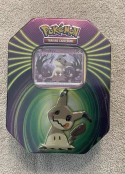 Pokemon TCG Tin mimikyu 3 Booster Packs Foil Card Exclusive Rare New Sealed - Image 1