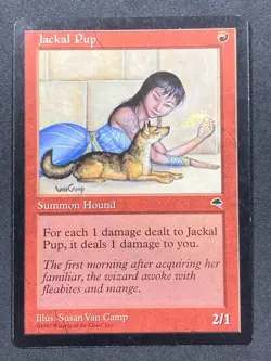 Jackal Pup MTG Magic the Gathering Tempest - MP/LP - Image 1