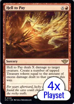 MTG 4x Hell to Pay (126) | NM | Outlaws of Thunder Junction (OTJ) - Image 1