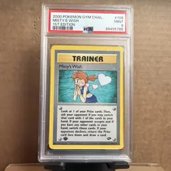 2000 POKEMON GYM CHALLENGE 1ST EDITION #108 MISTY'S WISH PSA 9 - Image 1