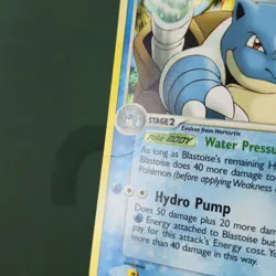 MP Reverse Holo Blastoise 14/100 EX Crystal Guardians Nintendo Pokemon Card - Image 3