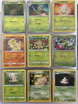 Pokemon Card Species Set Lot - 9x Unique Cards / Shroomish Family 2 - Image 1