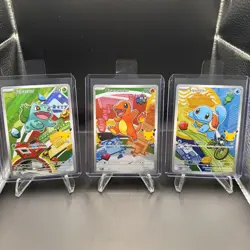Pokemon TCG First Partner Illustration Collection Series 1 Gen 1 Starters - Image 1