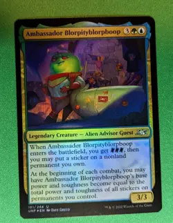 MTG - Ambassador Blorpityblorpboop FOIL - Unfinity - Pack Fresh!!! - Image 1