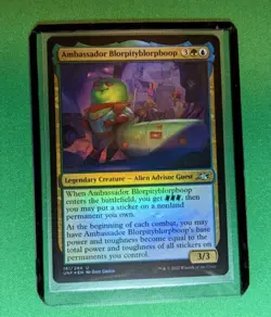 MTG - Ambassador Blorpityblorpboop FOIL - Unfinity - Pack Fresh!!! - Image 2