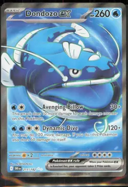 Dondozo ex 211/182 SV10: Destined Rivals Ultra Rare NM Pokemon TCG - Image 1