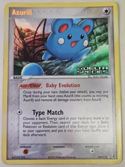 Pokemon Azurill - 20/113 - Rare Reverse Holo Ex Delta Species DMG - Image 1