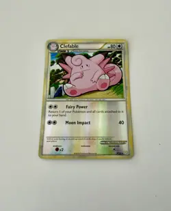 Pokemon Clefable Holo 3/123 Pokemon TCG HeartGold SoulSilver NM LP - Image 1