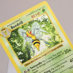 Pokemon TCG - Beedrill 17/102 Base Set Rare Shadowless WOTC 1999 - EXC - Image 1