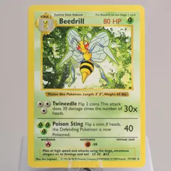 Pokemon TCG - Beedrill 17/102 Base Set Rare Shadowless WOTC 1999 - EXC - Image 2