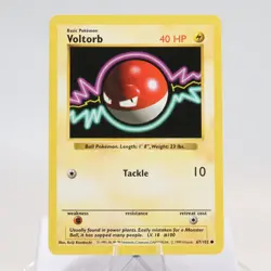 Pokemon TCG - Voltorb 67/102 Base Set Common Shadowless WOTC 1999 - EXC/NM - Image 2