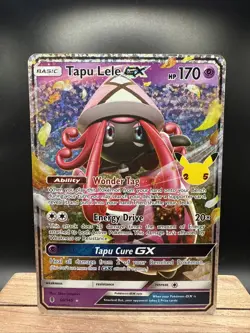 Pokemon TCG 2017 Celebrations TAPU LELE GX 60/145 Full Art Holo MINT - Image 1