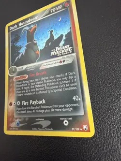 Pokemon TCG Dark Houndoom EX Team Rocket Returns 37 Reverse Holo Uncommon NM - Image 2