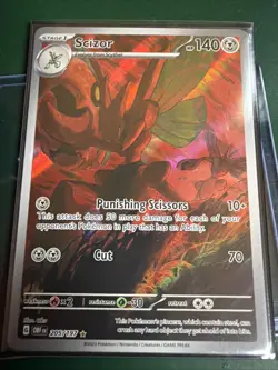 Scizor 205/197 Pokemon Obsidian Flames Illustration Rare Alt Art Full Art IR - Image 1