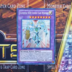 1x Elemental Hero Shining Flare Wingman - Secret Rare - LCGX-EN050 - 1st - LP - Image 1