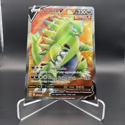 2021 POKEMON SWSH05 BATTLE STYLES TYRANITAR V 154/163 FULL ART ULTRA RARE - Image 1