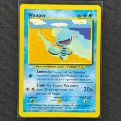 Wooper - 82/111 - Common - Neo Genesis - Pokemon Card - MP - Image 1