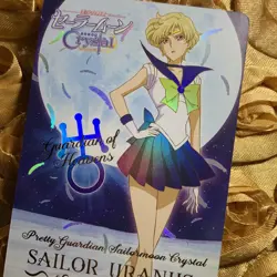 URANUS Sailor Moon CRYSTAL MOON edition Goddess Beauty Anime Foil Girl Card - Image 2