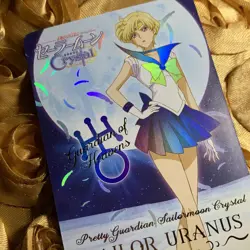 URANUS Sailor Moon CRYSTAL MOON edition Goddess Beauty Anime Foil Girl Card - Image 5